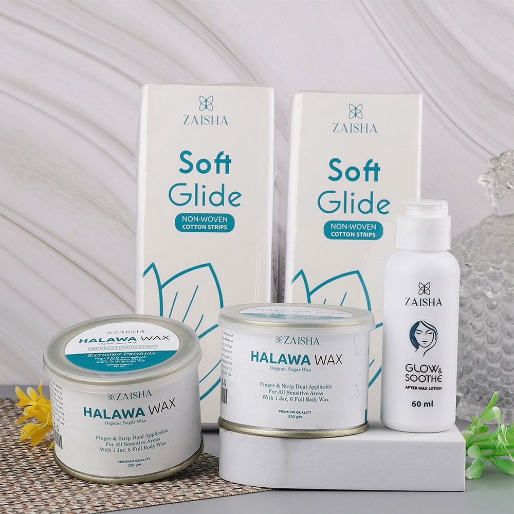 Top Seller - 2 Halawa Wax + 2 Strips + Lotion